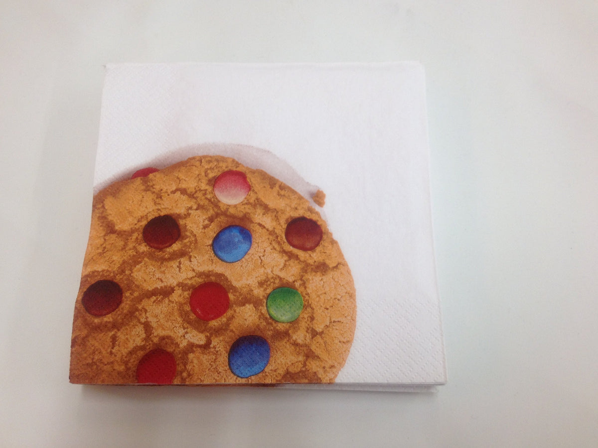 Pack of 20 Smarties cookie paper napkins 33 x 33cm