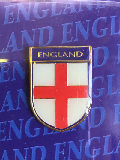 England 2 Lapel badges flag and badge st george cross