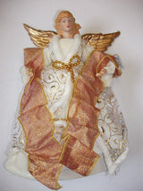 25cm Christmas tree top angel with gold wings