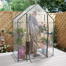 Load image into Gallery viewer, Walk-In Greenhouse / 4 Sturdy Mesh Shelves For Plants / UV Resistant &amp; Tear Resistant Transparent PVC Cover / Strong Powder Coated Steel Frame
