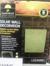 Decorative solar wall light with colourful metal design