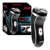 Men's rechargeable three-head rotary shaver with trimmer