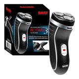 Men's rechargeable three-head rotary shaver with trimmer