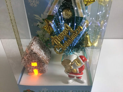 LED Fibre Optic Christmas Scene - Battery Operated