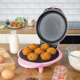 Global Gizmos pink mini cupcake maker for seven cakes