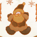 90cm woodland tree skirt with brown edging