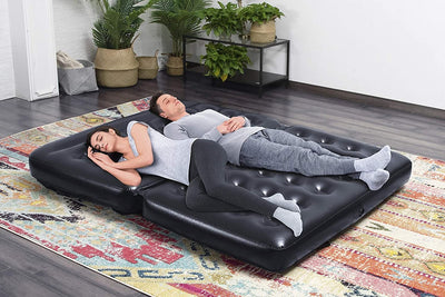 Multipurpose Inflatable Sofa Black PVC