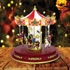Animated Christmas carousel ornament