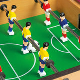Mini foosball table with built-in scoring system