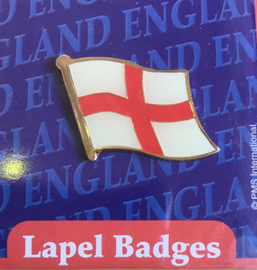 England 2 Lapel badges flag and badge st george cross