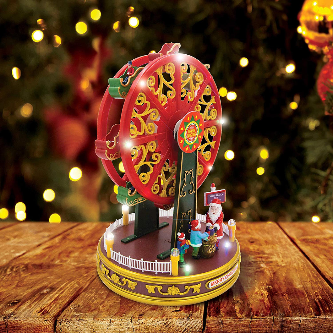 Christmas Scene Ferries Wheel Ornament