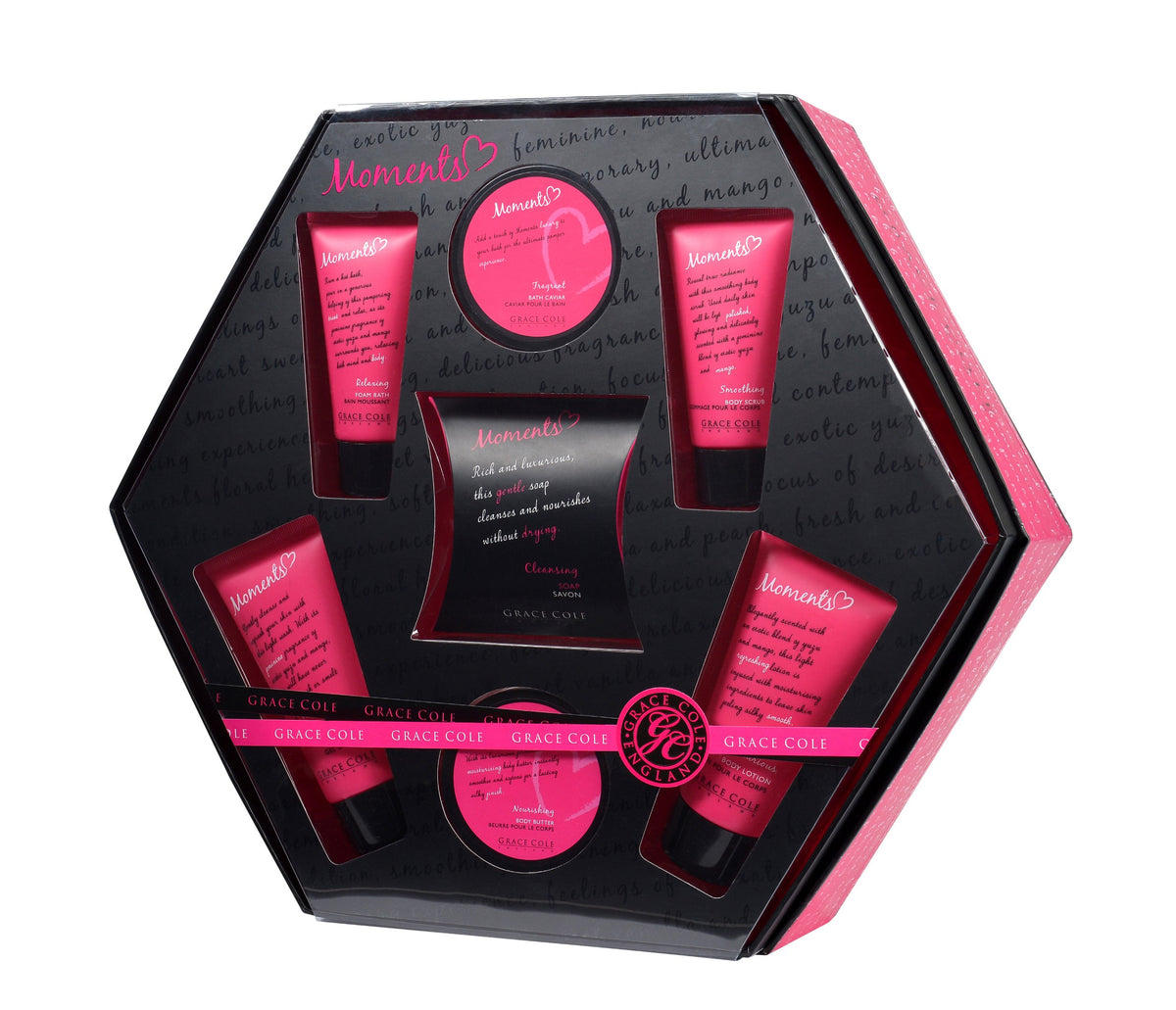 Grace Cole Moments seven-piece bath and body gift set