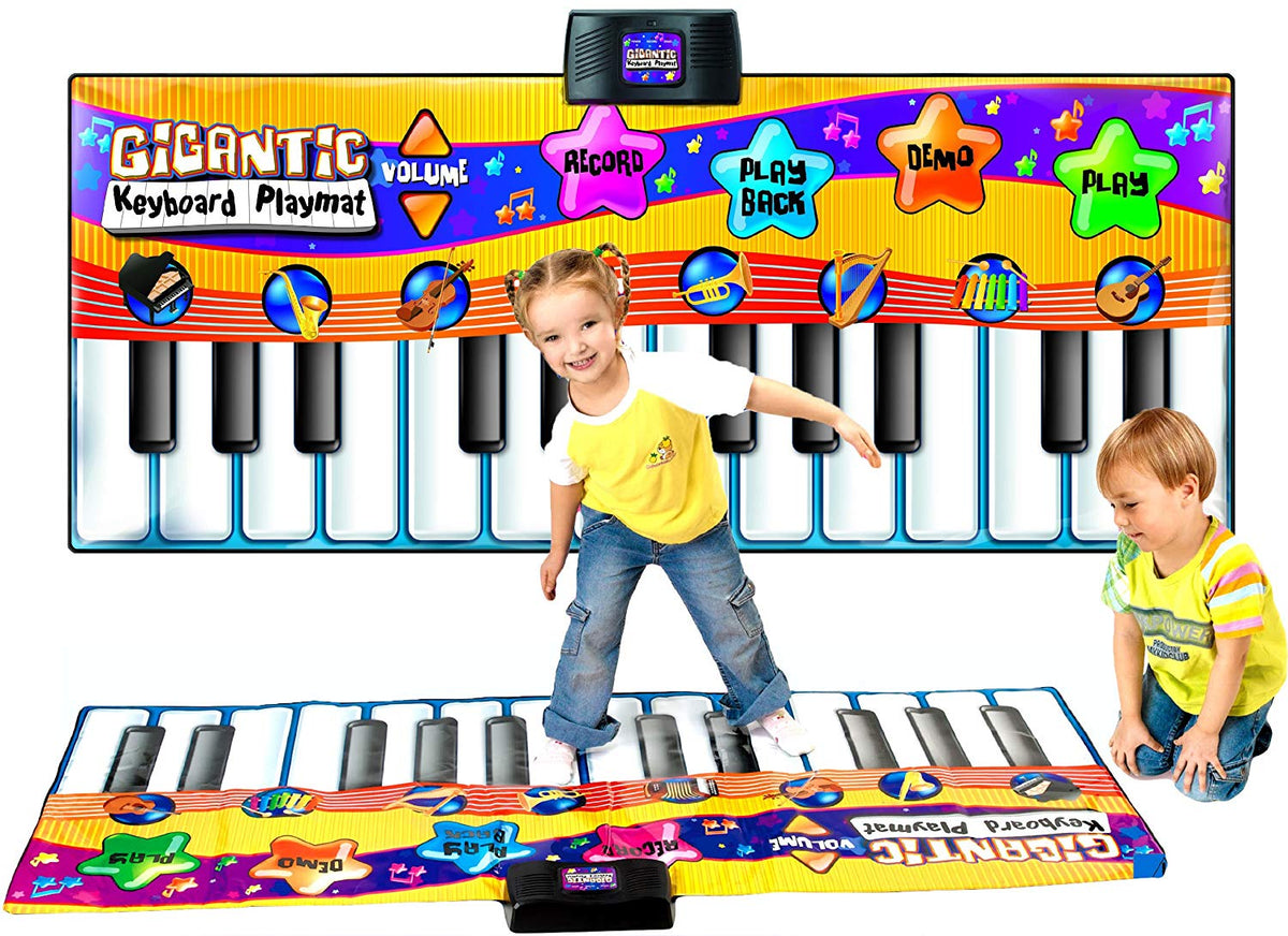 Giant kids' musical piano play mat