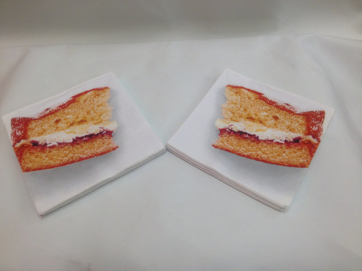 Sponge cake design three-ply party napkins