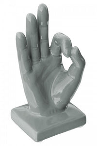 Ceramic Hand Ok Sign Grey