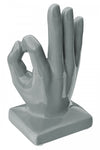 Ceramic Hand Ok Sign Grey