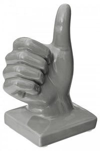 Ceramic Hand - Thumbs Up Grey