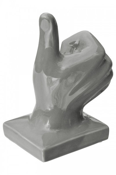 Ceramic Hand - Thumbs Up Grey