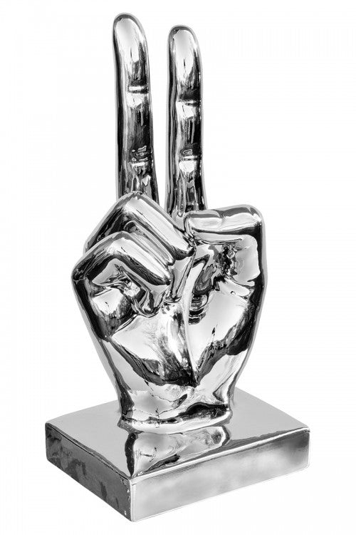 Ceramic Large Victory Hand Sign