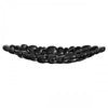 Large black ceramic bubble display tray