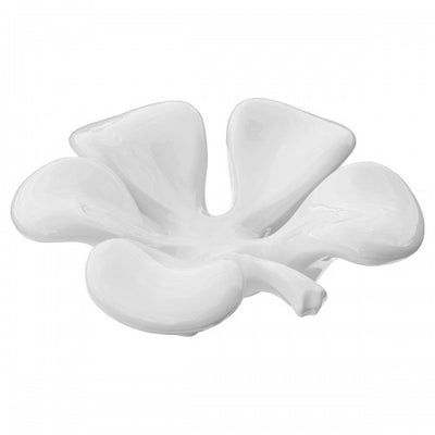 Ceramic Clover Bowl - White
