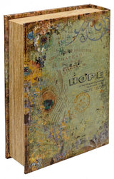 Back of peacock decorative storage book box