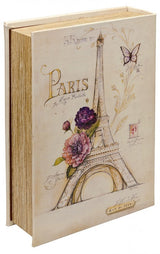 Back of Paris Eiffel Tower decorative storage book box