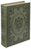 Verdigris Crest storage book box 30cm with magnetic closure