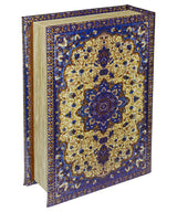 Venetian mirrored faux book box with hidden storage