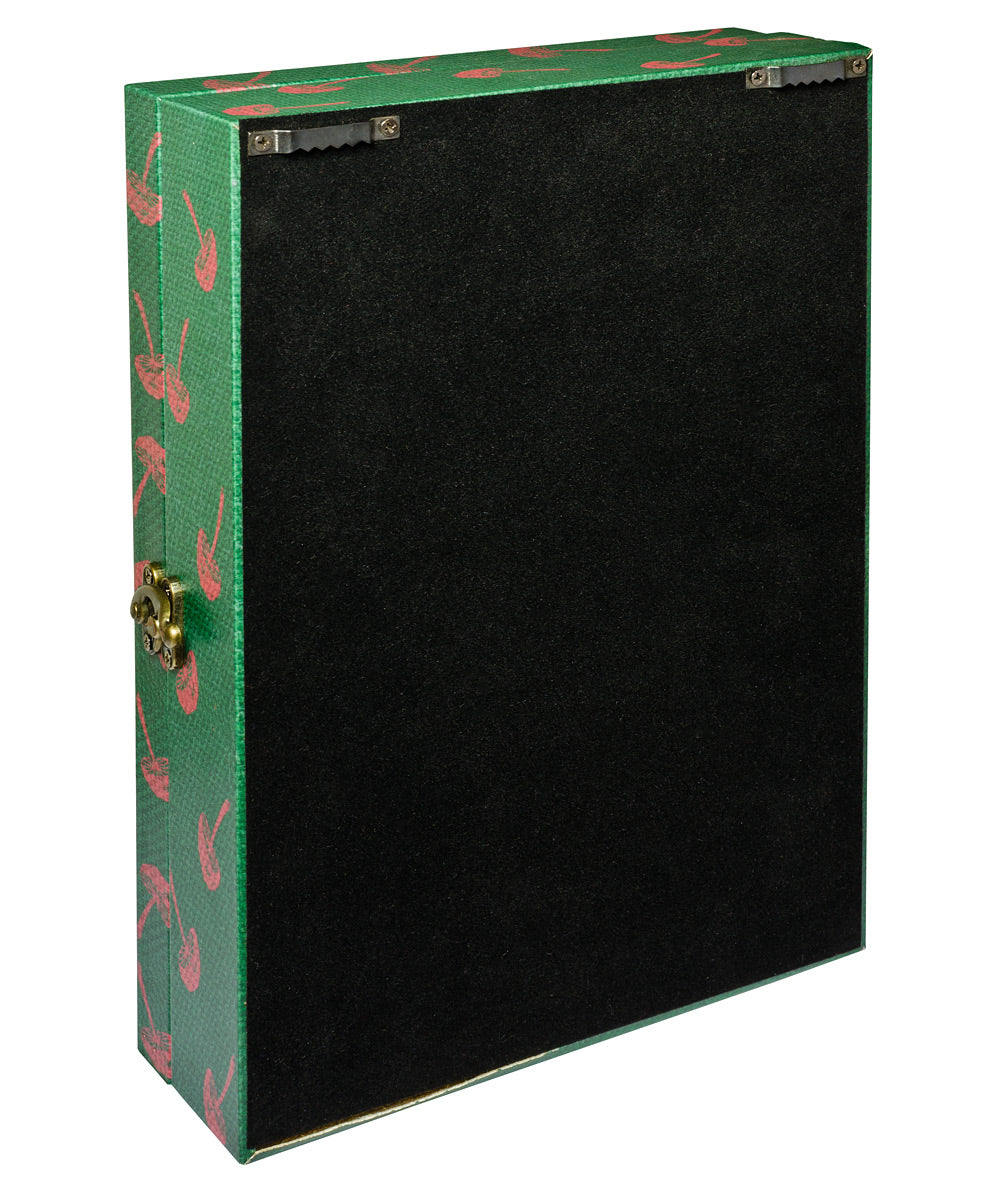Back view of Mysterious Forest wall-mountable book box