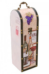 Wine bottle and glass design bottle presentation case