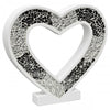 Mosaic Glass Standing Heart Decoration
