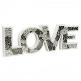 Mosaic Glass Standing Love Letter Decoration