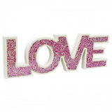 Mosaic Glass Standing Love Letter Decoration