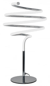 41cm silver LED spiral table lamp