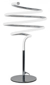 LED Spiral Silver Table Lamp
