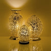 Gold Distressed Flower Mosaic Tile Lighting