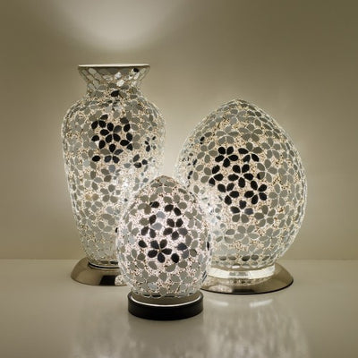 Mirrored Flower Mosaic Tile Lighting