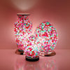 Pink Flower Mosaic Tile Lighting