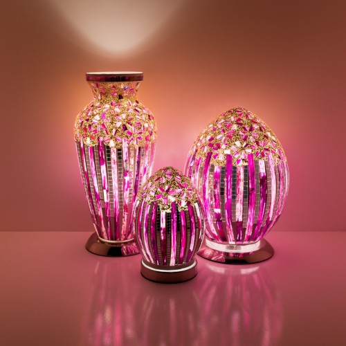 Pink Art Deco Mosaic Lighting