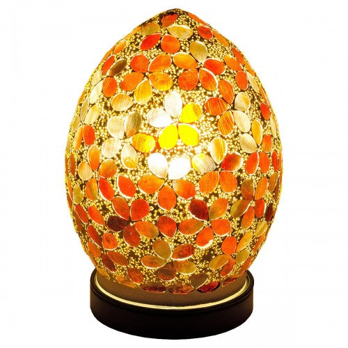 Orange Flower Mosaic Tile Lighting
