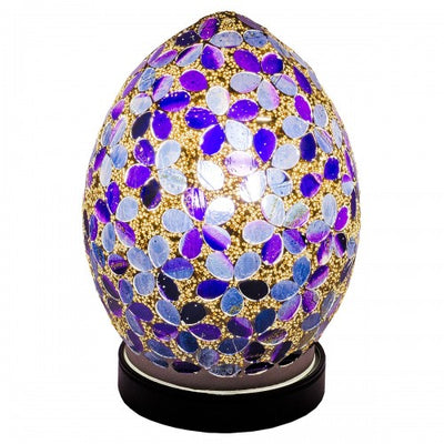Purple Flower Mosaic Tile Lighting