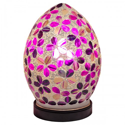 Purple Flower Tile Mosaic Lighting