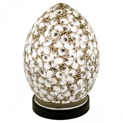White Flower Tile Mosaic Lighting