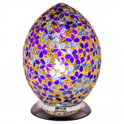 Purple Flower Mosaic Tile Lighting