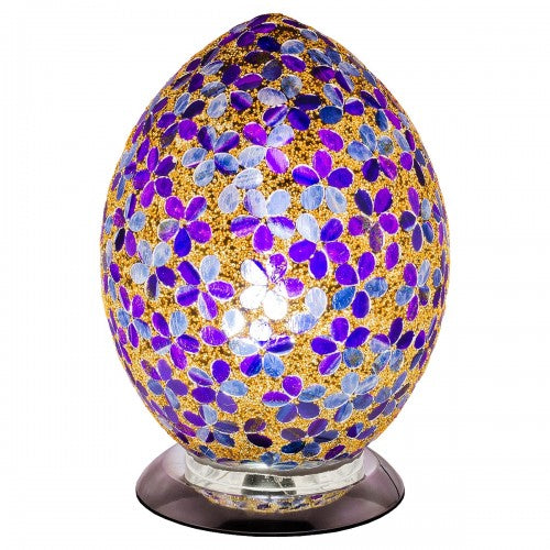 Purple Flower Mosaic Tile Lighting