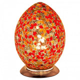 Febland LM73R red flower mosaic glass Vase lamp