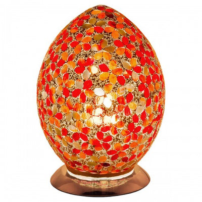 Red Flower Mosaic Tile Lighting