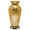 Gold Distressed Flower Mosaic Tile Lighting