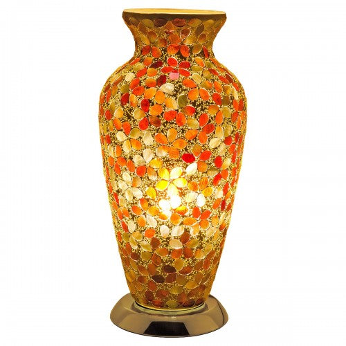 Orange Flower Mosaic Tile Lighting